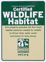 National Wildlife Federation Certified Habitat
